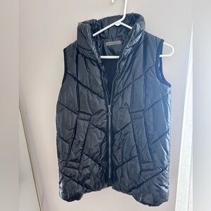 Erin Snow | Quilted Black Shiny Puffer Vest